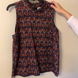 Anthro sleeveless top like new